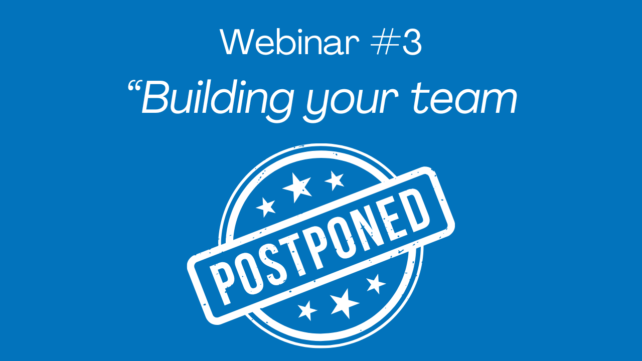 Webinar Postponed